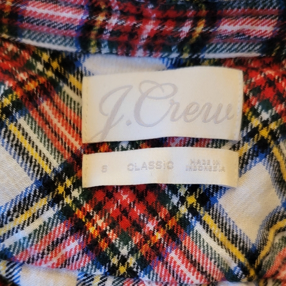 J.Crew Classic-Fit Shirt in Snowy Stewart Tartan Flannel 6 - Picture 5 of 5